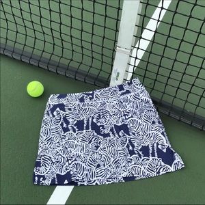 Lilly Pulitzer Vintage Zebra Pattern Skort